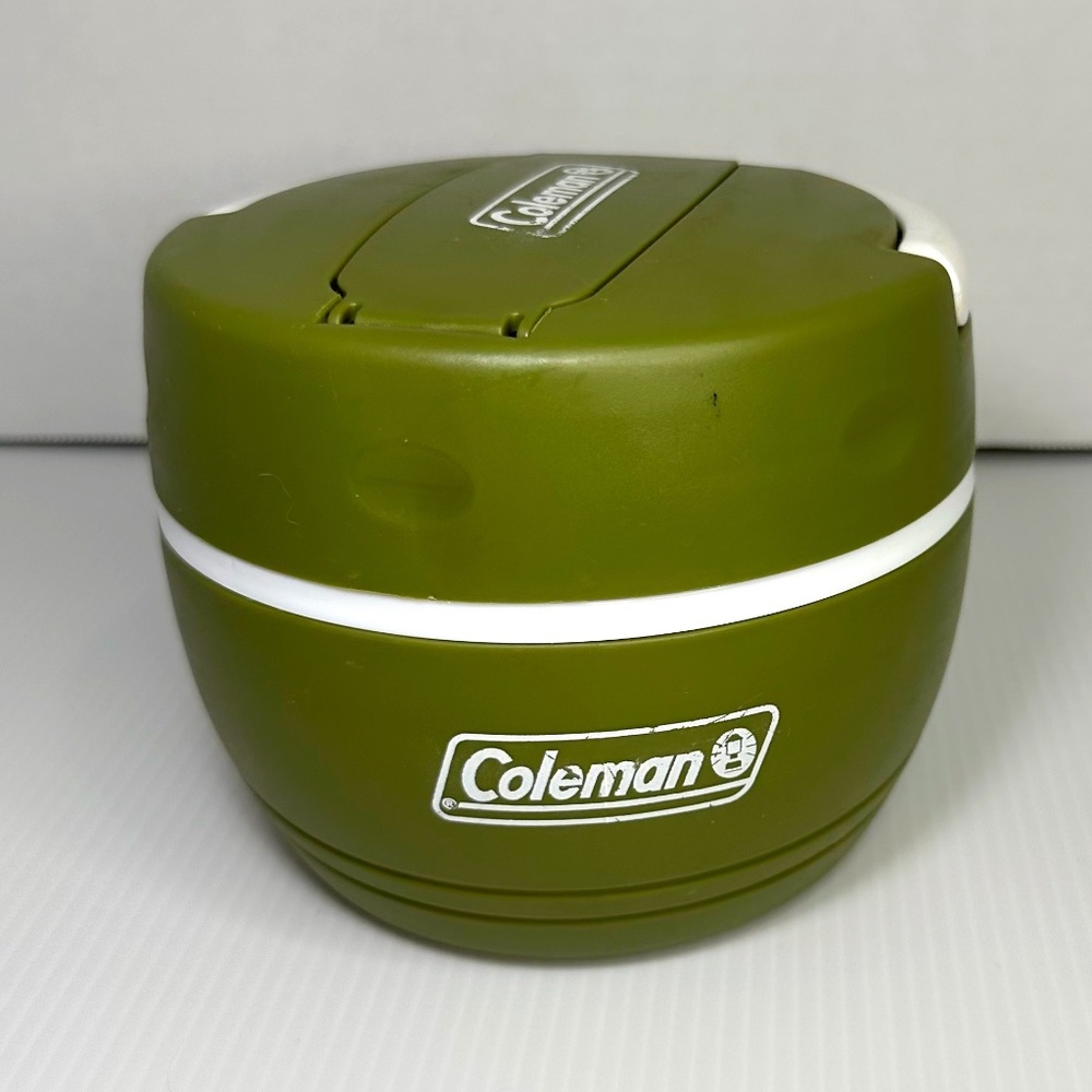 Coleman Insulated .5L Lunch Thermos Spork Cooler Jug Hot Cold Green